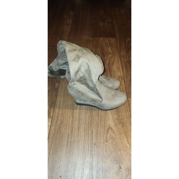 Betani Faux Suede OTK Boots - Picture 6 of 7